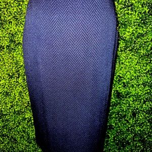 St. John Knit Navy Blue Skirt
